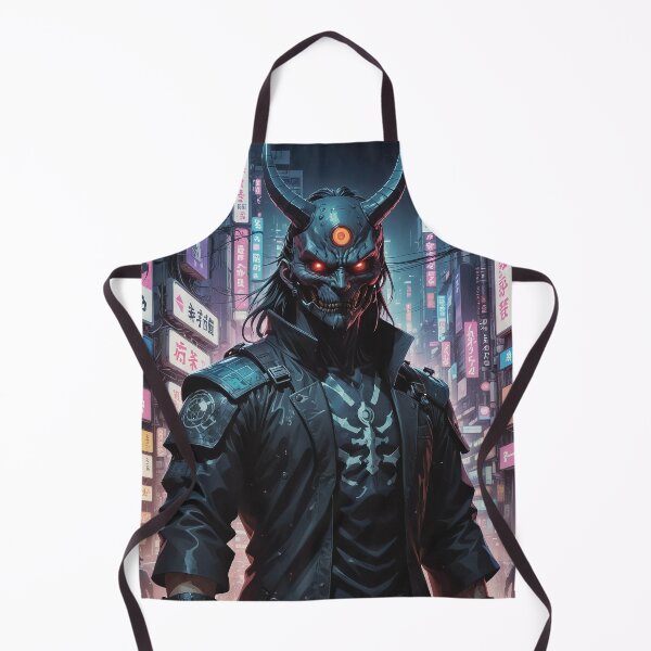 Item preview, Cyberpunk Demon Samurai designed and sold by Nostalgia Busters.