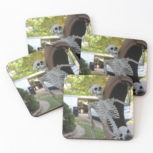 Item preview, Spooky Skeleton Swinging in a Tree designed and sold by GoldenFrenchie.
