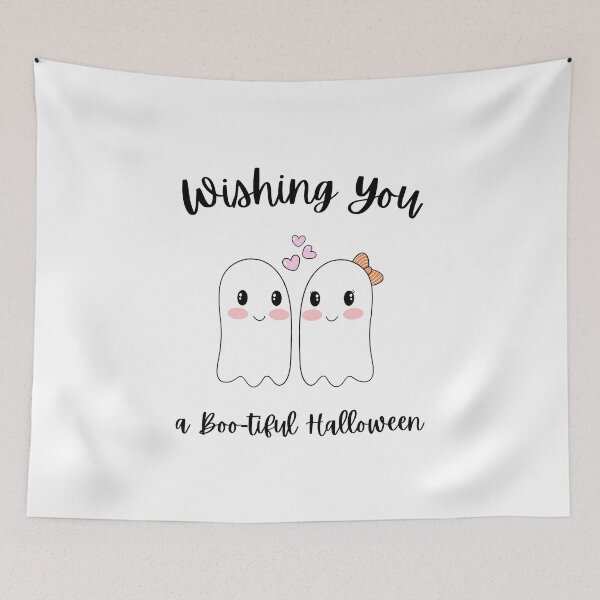 Item preview, Ghostly Love - Cute Couple Ghosts designed and sold by beautywithdemy.