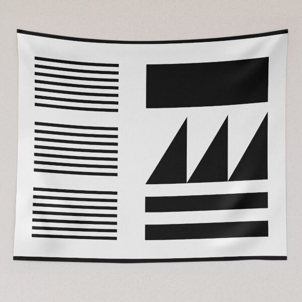 Item preview, Monotone Black Geometric Shapes and Lines designed and sold by DesignByRoseCo.