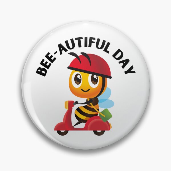 Item preview, Beautiful little bee with the phrase: Beautiful day designed and sold by mysummerland.