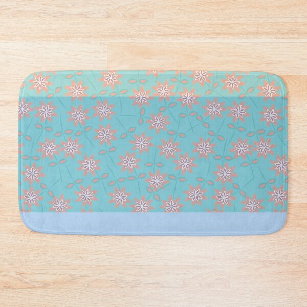 Item preview, Floral Harmony in Blue and Turquoise.  designed and sold by CONTRAPINK.