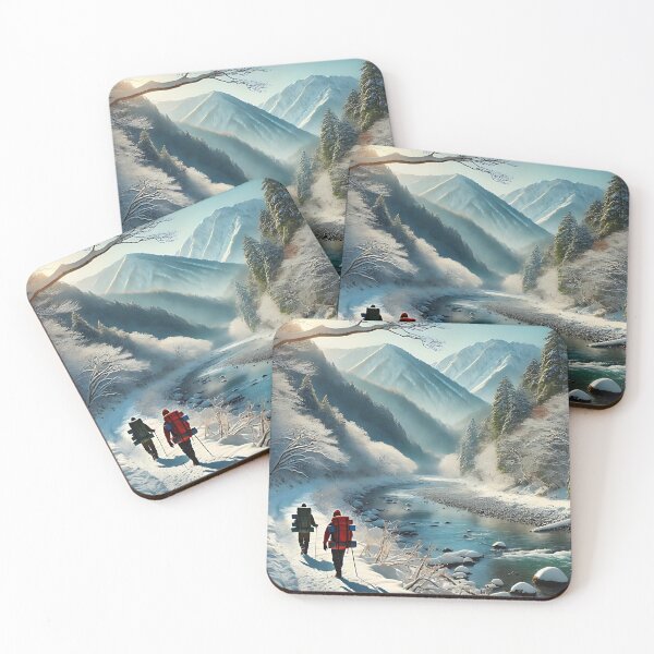 Item preview, Hiking through the magical winter wildness designed and sold by Indigo-Alan.