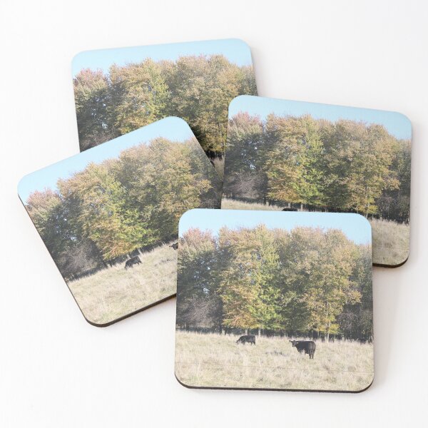 Item preview, Fall Landscape with Field of Cows designed and sold by GoldenFrenchie.