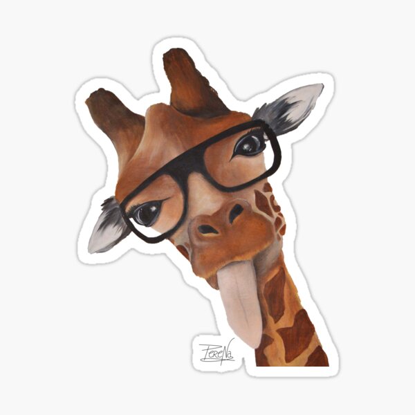 Girafe Humour Sticker