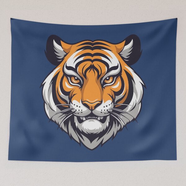 Item preview, Tiger Mascot Digital Art designed and sold by Magnolia Valley Art.
