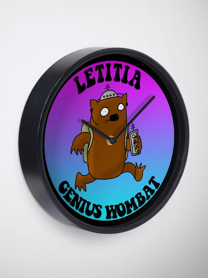 Thumbnail 1 of 4, Clock, Letitia! Genius Wombat designed and sold by firstdog.