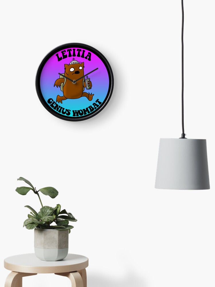 Thumbnail 2 of 4, Clock, Letitia! Genius Wombat designed and sold by firstdog.