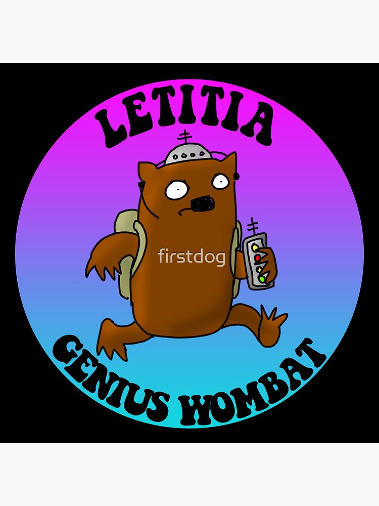 Thumbnail 4 of 4, Clock, Letitia! Genius Wombat designed and sold by firstdog.