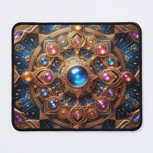 Item preview, Blue and Gold Jeweled Pattern  designed and sold by Paragon-Art.