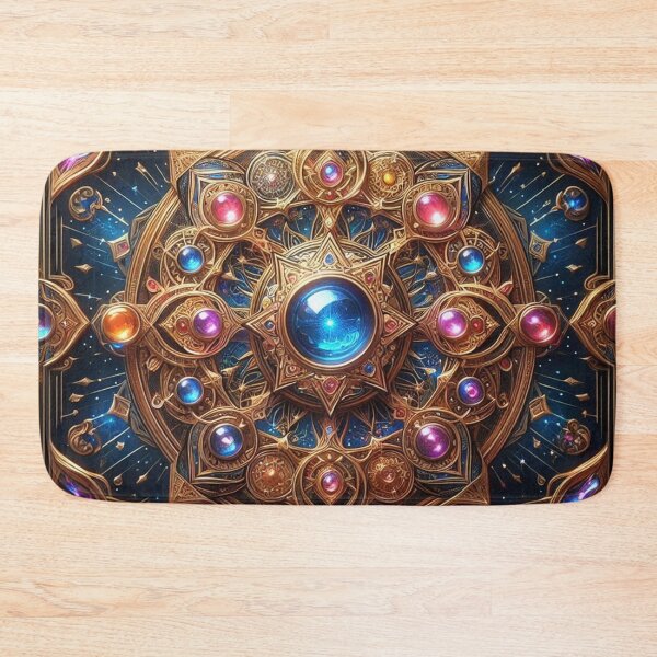 Item preview, Blue and Gold Jeweled Pattern  designed and sold by Paragon-Art.