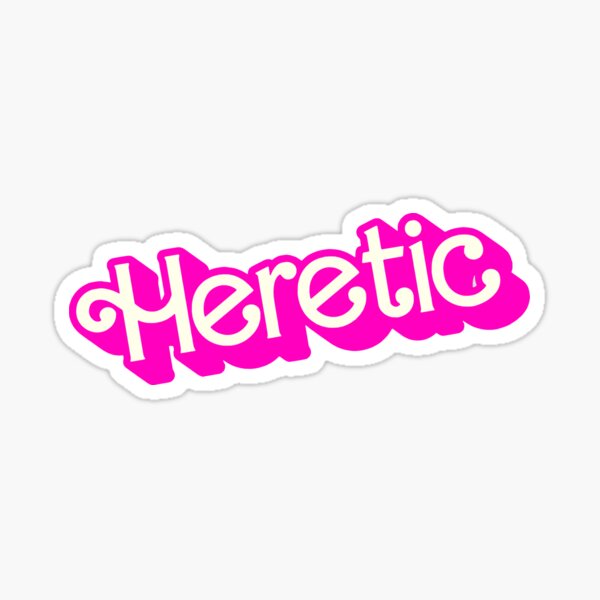 Retro Pink Heretic Sticker