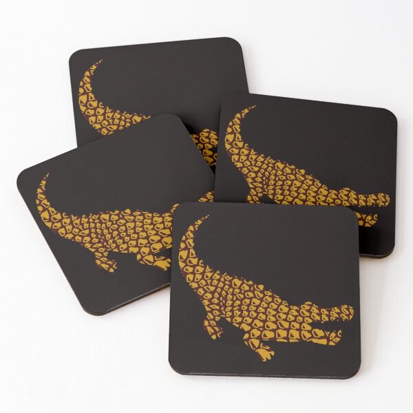 Item preview, Gold and Dark Gold Crocodile Skin Design/Crocodile designed and sold by DesignFantazia.