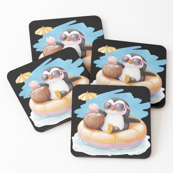 Item preview, Penguin in a Floatie designed and sold by Bawek85Designs.
