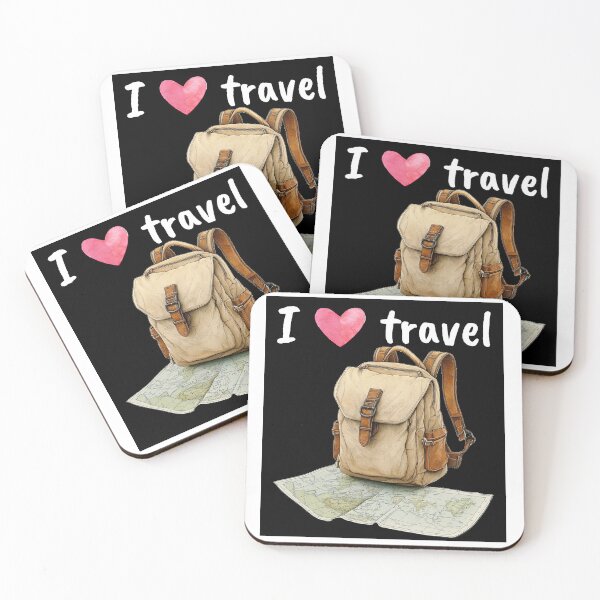 Item preview, I love travel designed and sold by Jasava Shop.