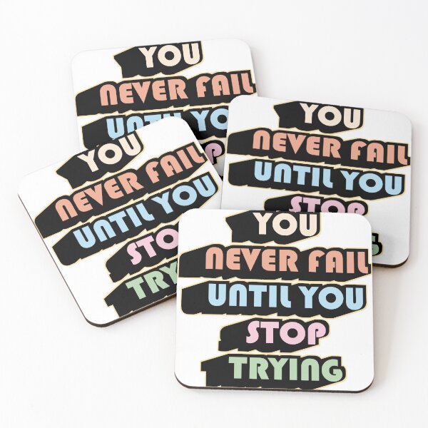Item preview, You Never Fail Until You Stop Trying designed and sold by ArtsyExplorer.