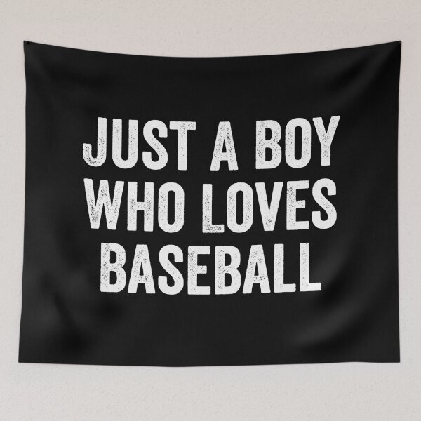 Item preview, Just a Boy Who Loves Baseball Player designed and sold by WhistleCloset.
