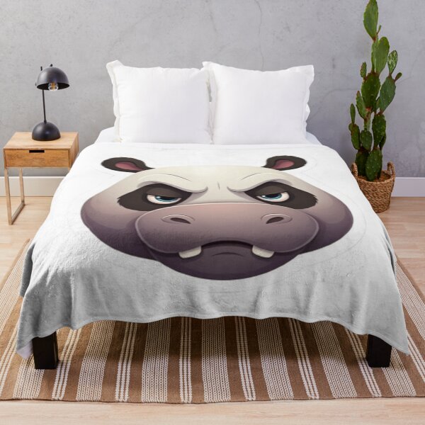 Item preview, Grumpy Hippo Panda designed and sold by StickersRyous.