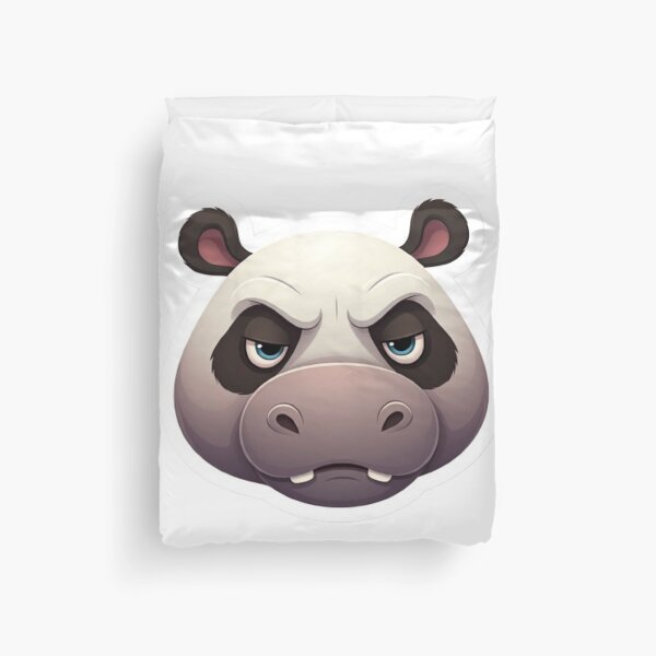 Item preview, Grumpy Hippo Panda designed and sold by StickersRyous.