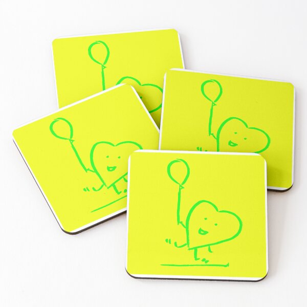 Item preview,  Green Balloon Dance Neon Yellow 80s vibe designed and sold by MagentaTwilight.