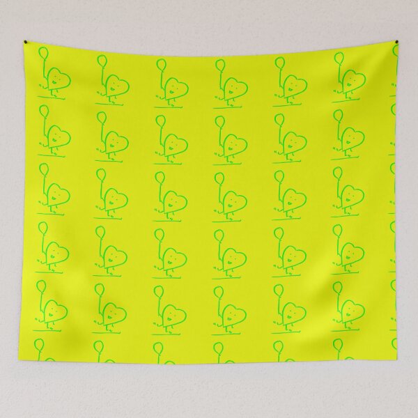 Item preview,  Green Balloon Dance Neon Yellow 80s vibe designed and sold by MagentaTwilight.