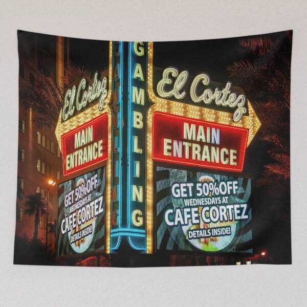 Item preview, El Cortez Casino Neon Sign at night, Las Vegas designed and sold by Travelways.