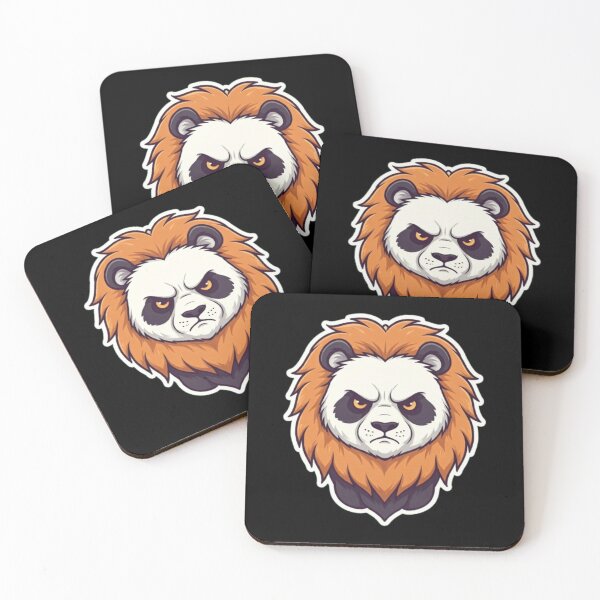 Item preview, Grumpy Lion Panda designed and sold by StickersRyous.