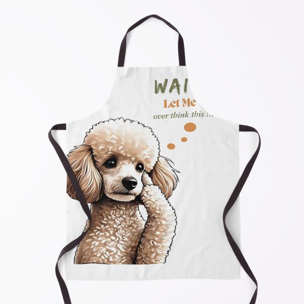 Item preview, "Contemplative Poodle: Overthinking in Style" designed and sold by TaniaJ2024.