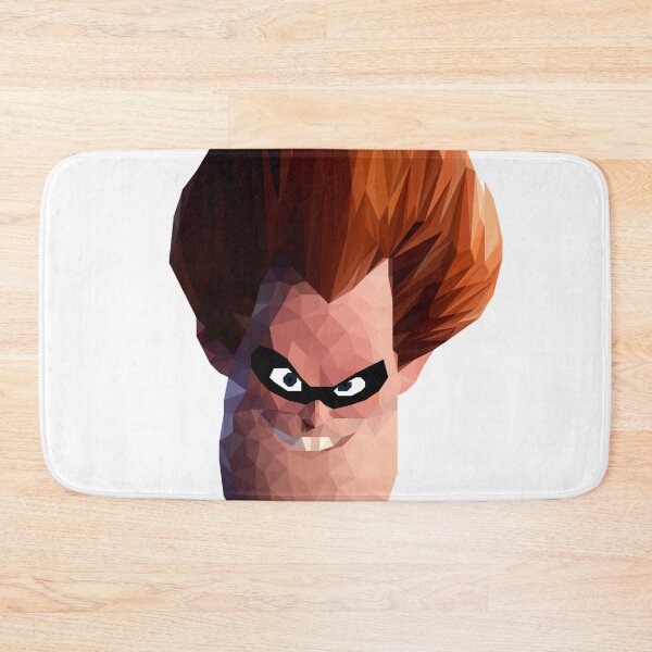 Item preview, ow Poly Red-Haired Villain with Mask - Geometric Mischievous Character Art designed and sold by OrangePoly.