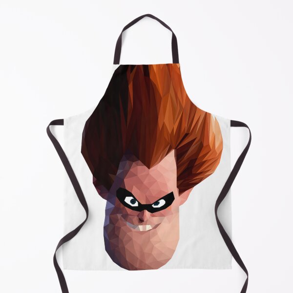 Item preview, ow Poly Red-Haired Villain with Mask - Geometric Mischievous Character Art designed and sold by OrangePoly.