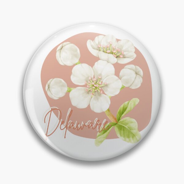 Item preview, Delaware State Flower Peach Blossom Classic T-shirt Sticker designed and sold by ThinkNature!.