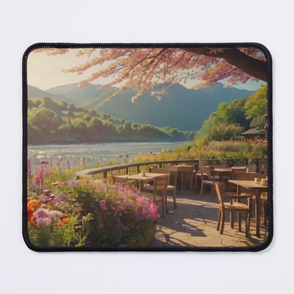 Item preview, Riverfront Café in Bloom designed and sold by BlareBlare.