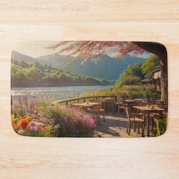 Item preview, Riverfront Café in Bloom designed and sold by BlareBlare.