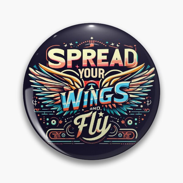 Item preview, Spread Your Wings and Fly, typography designed and sold by maxmaj.