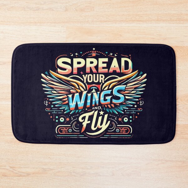 Item preview, Spread Your Wings and Fly, typography designed and sold by maxmaj.
