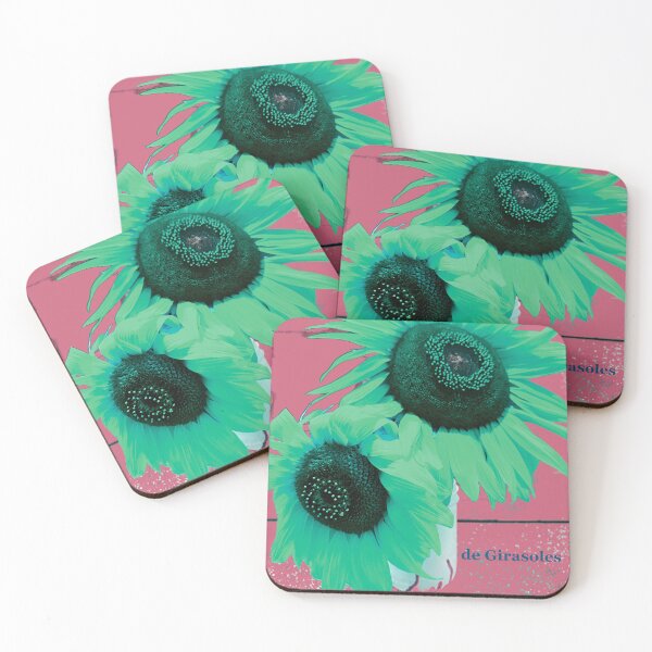 Item preview, de Girasoles dusty pink/green designed and sold by rubiinspirations.