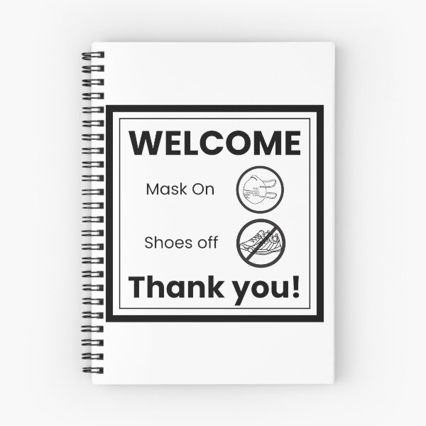 Item preview, Welcome Sign: Mask On Shoes Off designed and sold by sarahelainepdx.