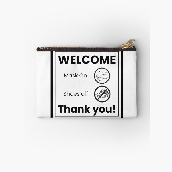Item preview, Welcome Sign: Mask On Shoes Off designed and sold by sarahelainepdx.
