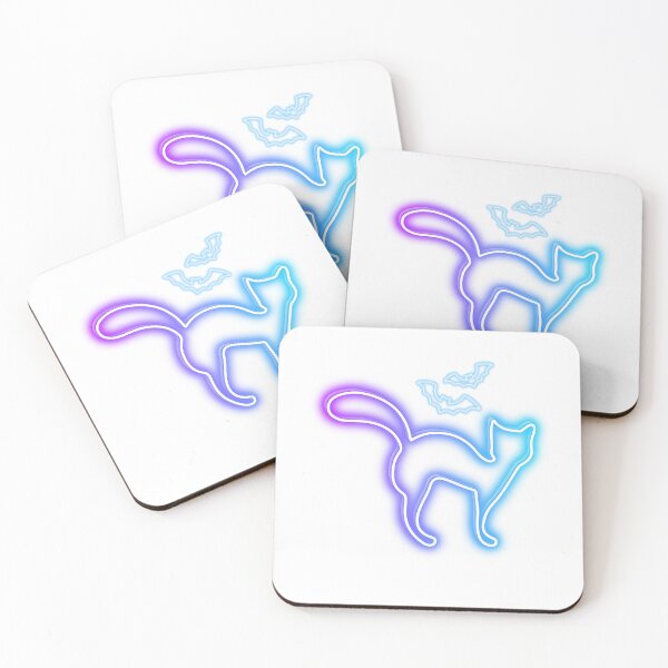 Item preview, neon Cat  designed and sold by Playful Strokes pom@pom.