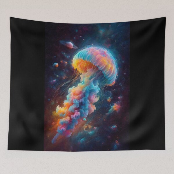 Item preview, Cosmic Jellyfish Artwork designed and sold by Nostalgia Busters.