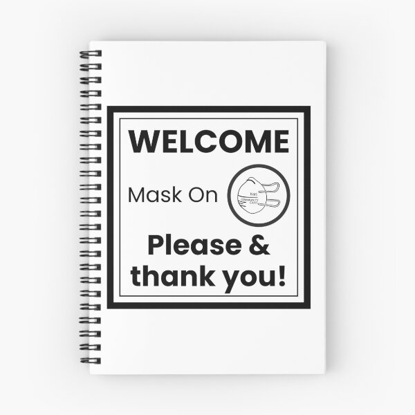 Item preview, Welcome Sign Mask On Please and Thank you designed and sold by sarahelainepdx.