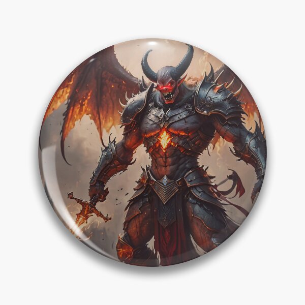 Item preview, Mythical Fiery Demon designed and sold by Nostalgia Busters.