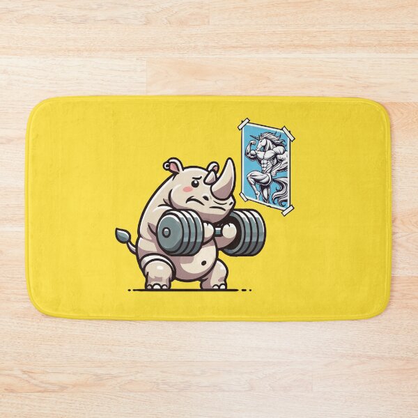 Item preview, Rhino vs Unicorn - Bodybuilding Funny Gym Workout Fitness designed and sold by chantastical.