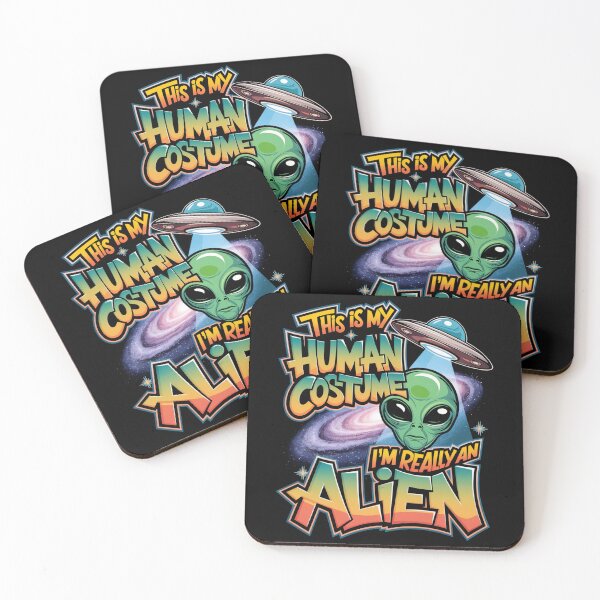 Item preview, This is My Human Costume I'm Really An Alien Graffiti Galaxy Stars designed and sold by CreativeAr.