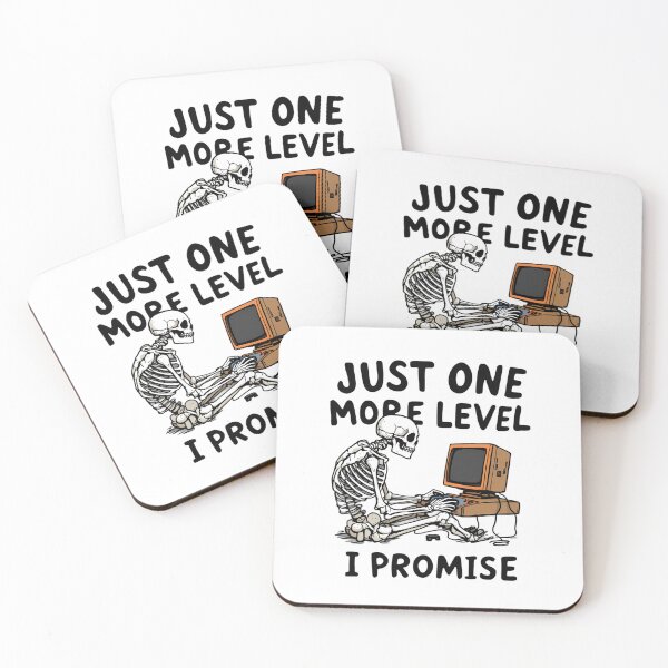 Item preview, Just One More Level, I Promise Skeleton designed and sold by HelicalCreative.