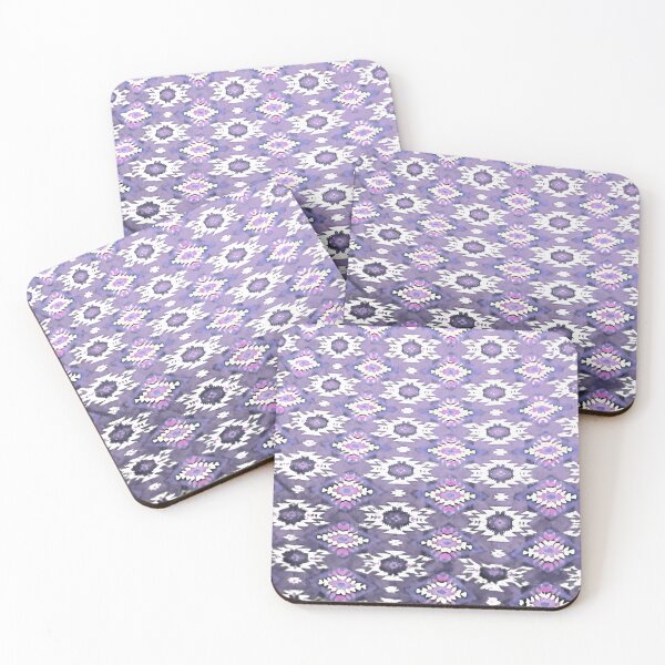 Item preview, Indigenous textile lilac purple pattern designed and sold by AuroraXGreen.