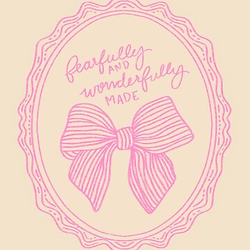 Artwork thumbnail, Fearfully and Wonderfully Made by livingwithgrace
