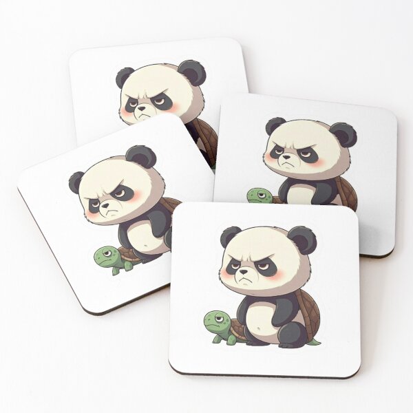 Item preview, Grumpy Panda and Turtle Duo designed and sold by StickersRyous.