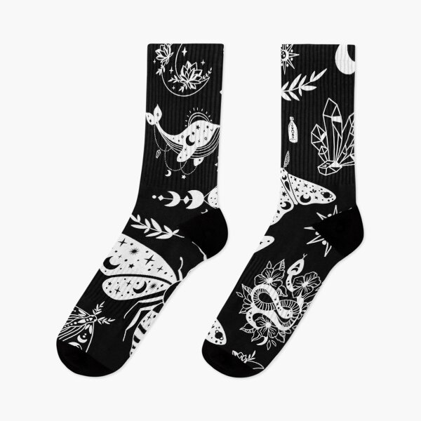 Item preview, Celestial Witchy Moth Goth Print designed and sold by Alternatots.