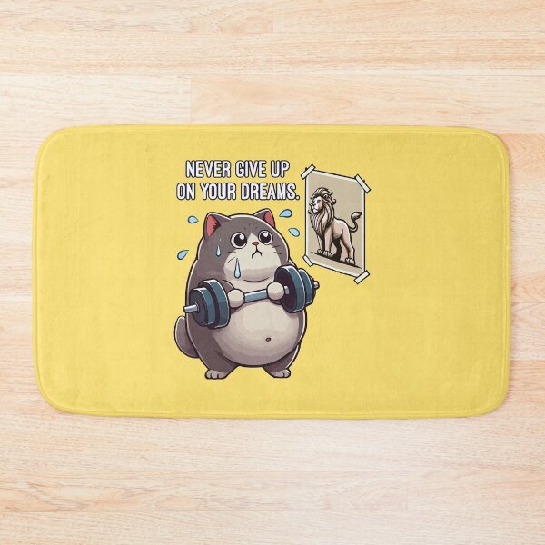 Item preview, Fat Cat vs Lion - Funny Bodybuilding  Gym Workout Fitness designed and sold by chantastical.
